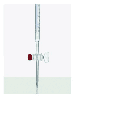 Bureta de vidro grad. 5ml - div. 1/20 - Classe A-TORNEIRA DE VIDRO