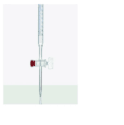 Bureta de vidro grad. 5ml - div. 1/20 - Classe A-TORNEIRA DE VIDRO