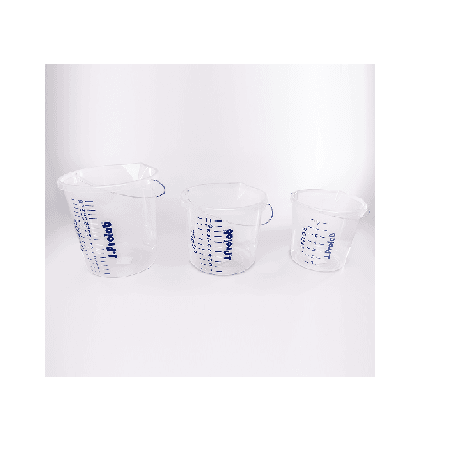 BALDE 9 LITROS TRANSPARENTE PP GRAD ATE 7 LITROS-JOPROLAB